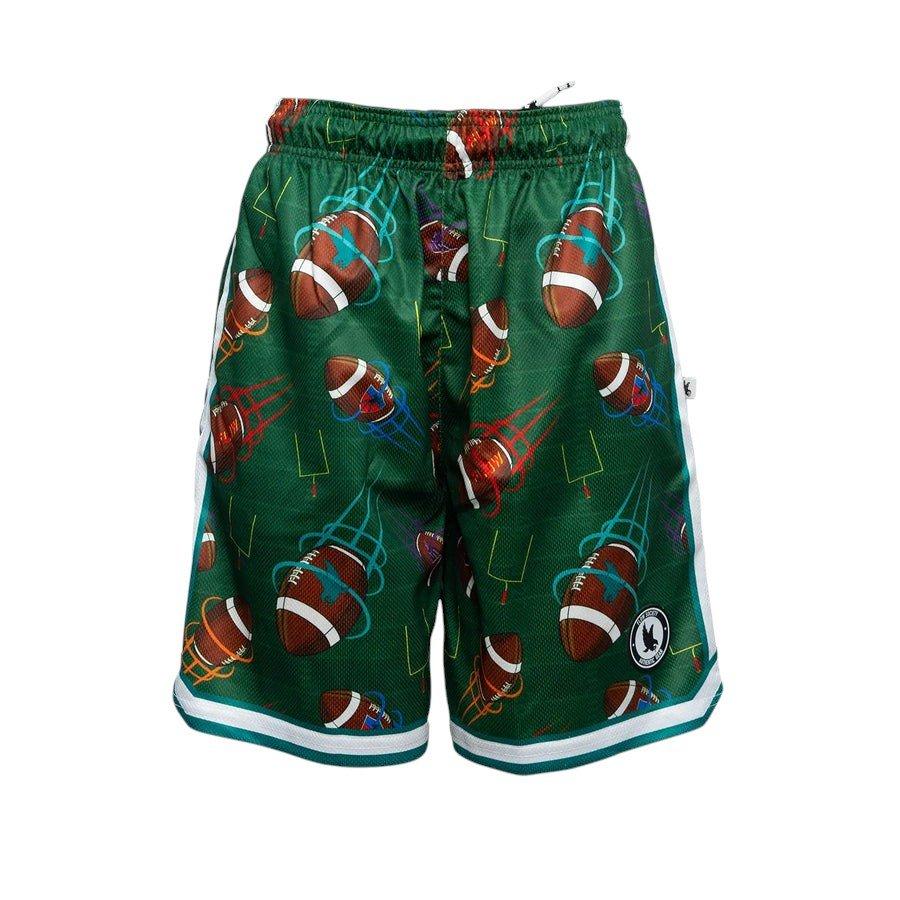 Flow Society Big Boys' 7" Football Flow Shorts - Green - GREEN